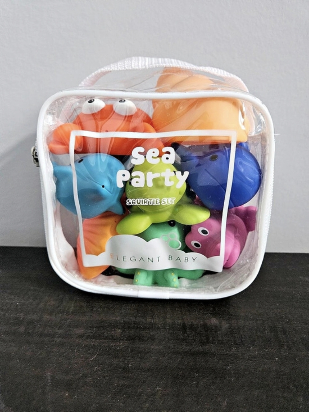 Ocean Baby Sea Party Squirrels Set Bath Toy Set NWT